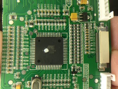 close up of ATmega128A