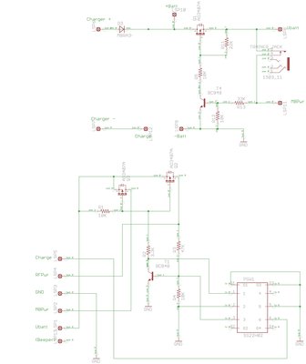 This one uses a Mosfet transistor to protect the complete radio.. The adavantage of this is that it eliminates the little voltage drop caused by the diodes..