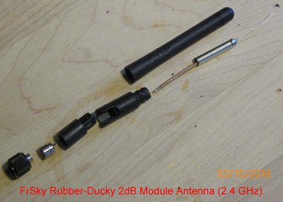 2.4 GHz FrSky Rubber-Ducky 2dB Module Antenna.