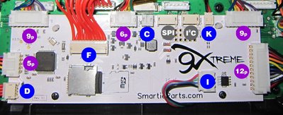 My real doubt is here. There are four wires coming from the arduino and the I2C plug has five. Which goes where?