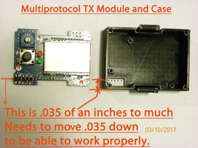 Module Case misaligning to the 5 module pins