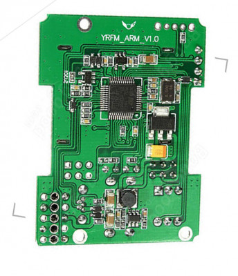 Backside of Multi-Module Board CC2500 STM32