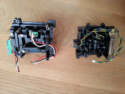 Difference gimbals bottom