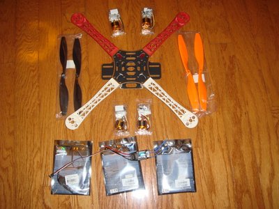 Tarot 450, 18A HW ESCx4, 450S 1000Kv motor x4