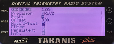 Standard sensor configuration details