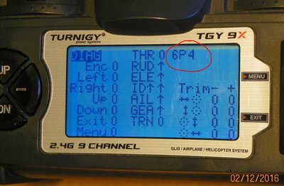 6P4 position is showing 6-Position Switch is calibrated when it is changed to a different switch positions.