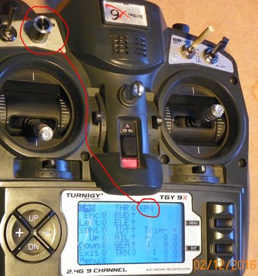 6-Position Switch Calibrated at position 1 showing  6P0.