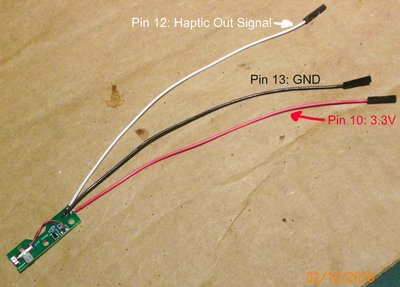 FrSky Haptic Wires added.