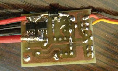I Soldered the diode on the wrong side of the board :-)