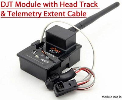 FrSky DJT Module Head Track &amp; Telemetry Extent Cable for 9XR-Pro Radios