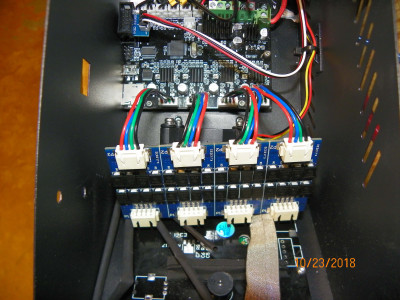 Four Smoother Boards connected to CR10 Control Board