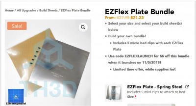 EZFlex Plate Bundle Sale for Nov 05, 2018