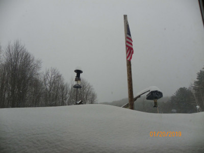 Cold and Snowing today in New England