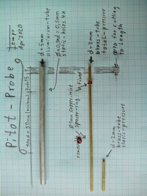 parts for pitot probe