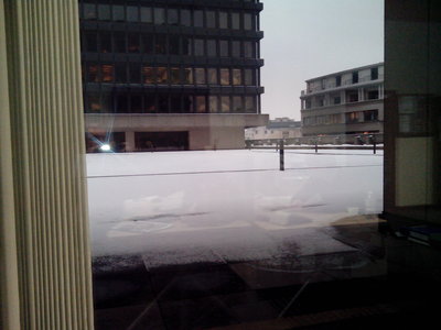 Snow as seen from my desk....