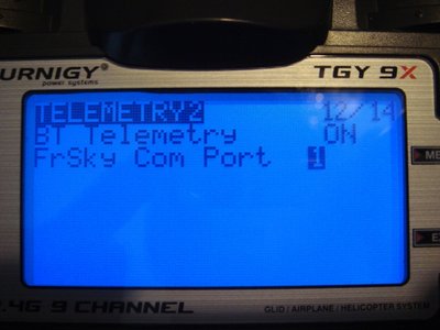 selection of which telemetry port is using. ext or int.