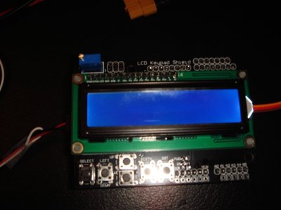 This is how it looks like after power is connected.  no character showing on LCD, with or without sensor connected.