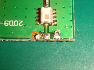 antenna desoldered from module board