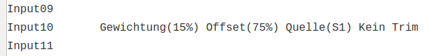 Input precalculation S1 60 to 90%